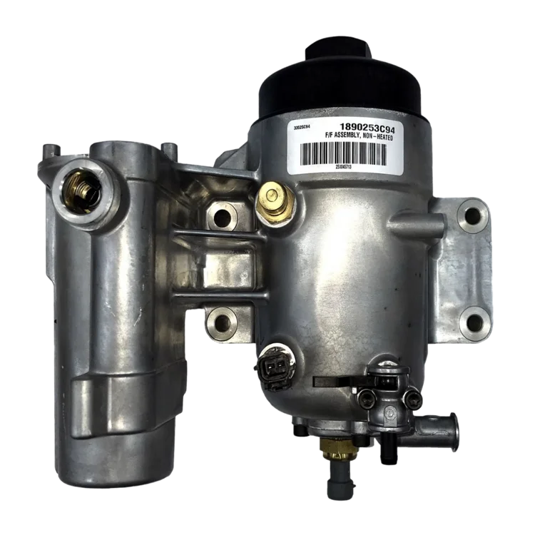 Tamerx Fuel Filter Housing for International Navistar MaxxForce 11, 13, OEM 3007451C91, designed for 2011-2015 models.