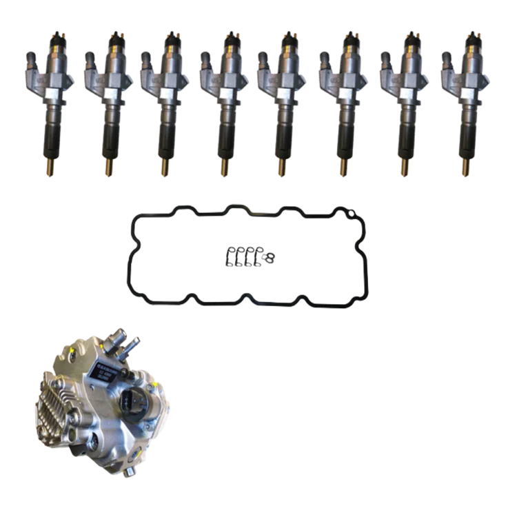 Tamerx Fuel Injector Package for Chevrolet GMC Duramax LB7, 6.6L engines, OEM 97720662, designed for 2001-2004 models