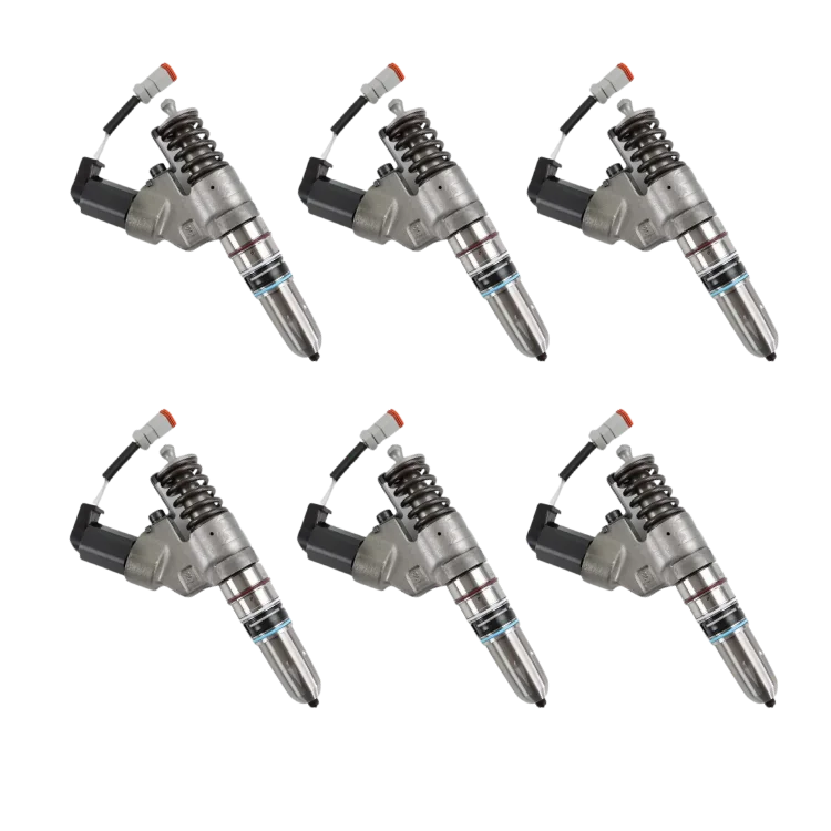 TamerX Fuel Injector for Cummins M11 engines, OEM 3411756RX (Set of 6), high-quality performance.
