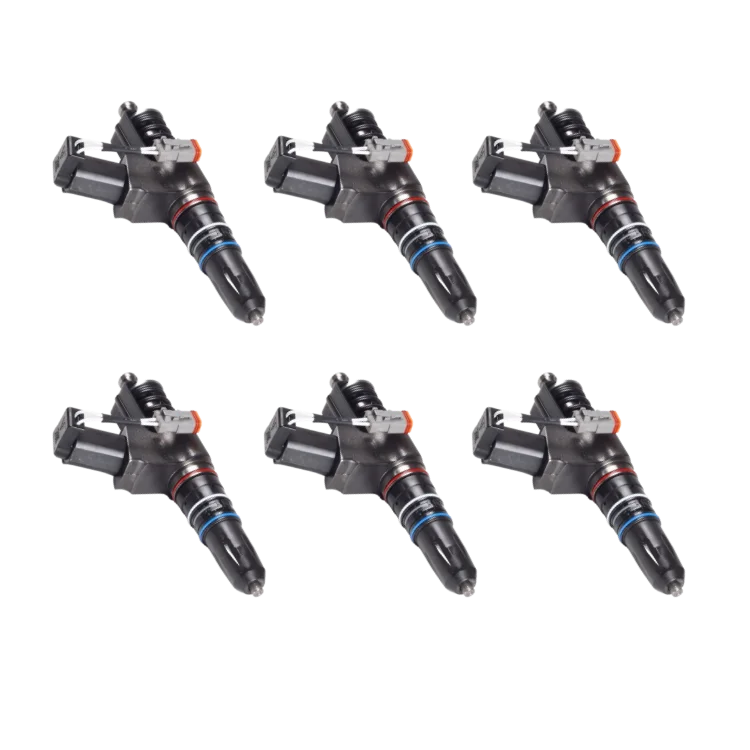 Tamerx Fuel Injector Set (6) for Cummins N14 engines, OEM 3411763RX, high-quality performance.
