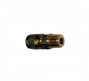 1/8" NPT TO 1/4" Brass Male Flare Schrader Valve Fuel Test Port for Ford Powerstroke - 2