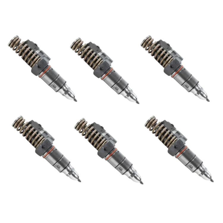 Tamerx Fuel Injector Set of 6 for Detroit 60 Series 12.7L engines, OEM 5237650, high-quality performance.
