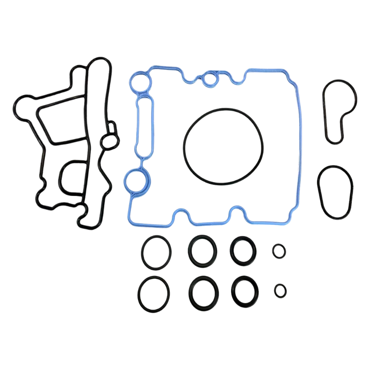 Tamerx Engine Oil Cooler Gasket Set for Ford Powerstroke 6.0L engines, OEM 3C3Z-9N693-A, designed for 2005-2010 models.
