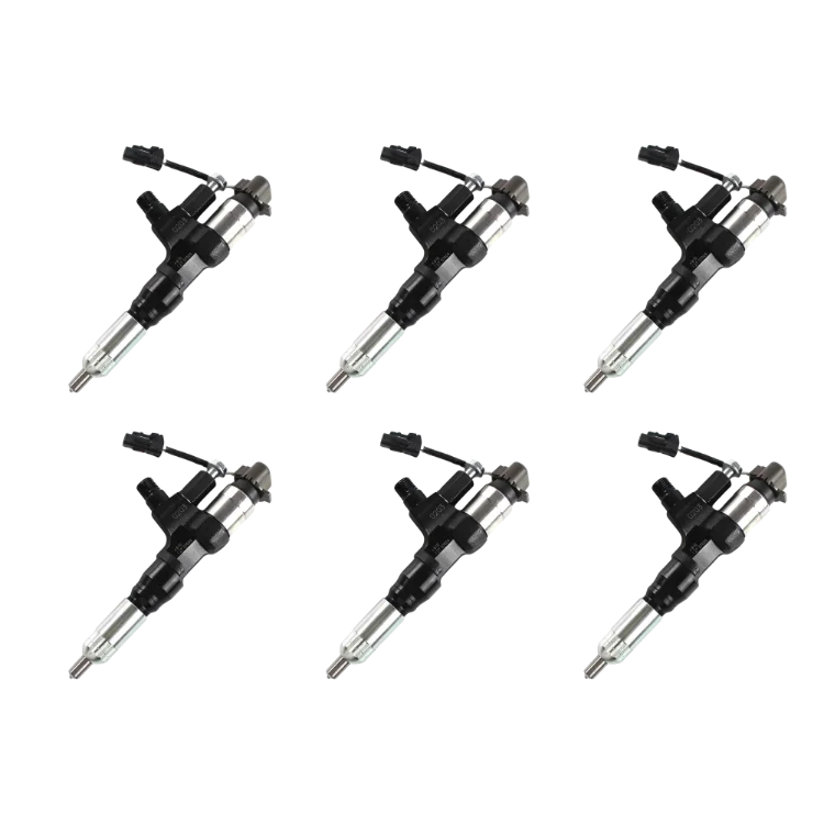 Tamerx Fuel Injector for Hino J08E 7.7L engines, OEM 22100EO273 Set of 6, designed for 2007 models, high-quality performance.