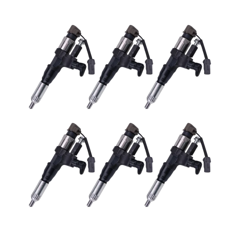 Tamerx Fuel Injector for Hino J08E 7.7L engines, OEM 23670-E0392 (Set of 6), designed for high-quality performance.