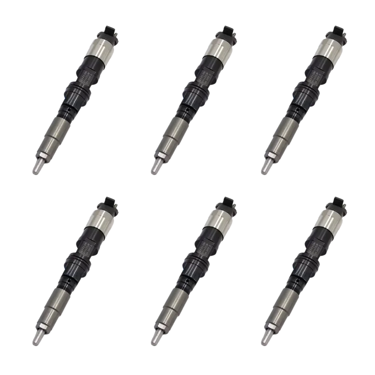 Tamerx Fuel Injector for John Deere 8.1L engines, OEM RE524360 (Set of 6), high-quality performance.