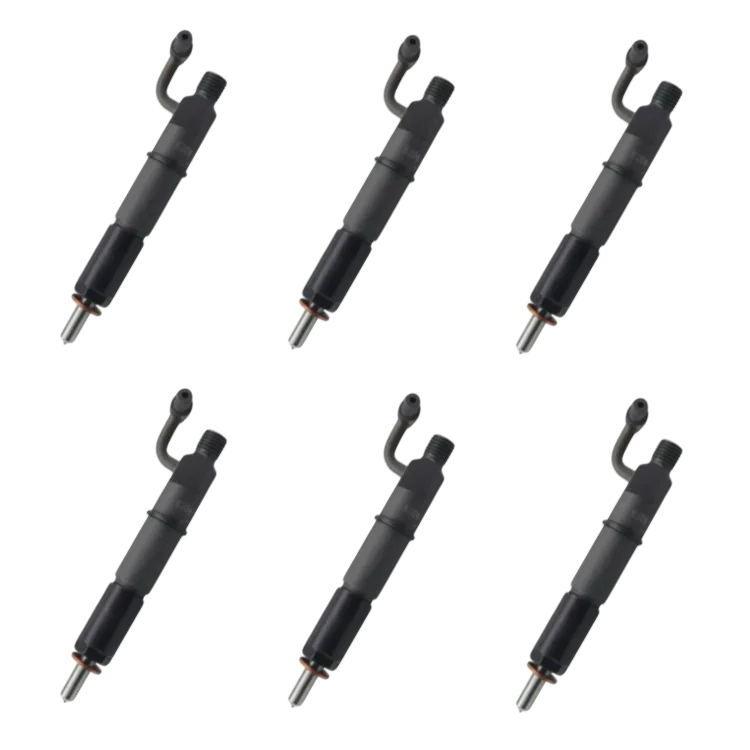 Tamerx Fuel Injector for Komatsu 3.3L, QSB3.3 engines, OEM 6204113500 (Set of 6), designed for 2000-2007 models.