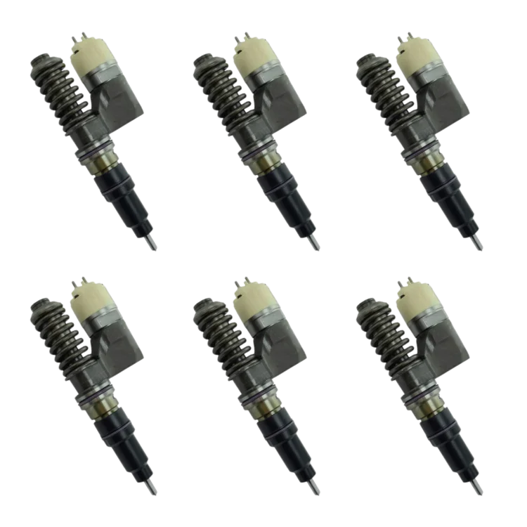 Tamerx Fuel Injector for Volvo D12 engines, OEM 8113837 Set of 6, designed for 2000-2003 models, high-quality performance.