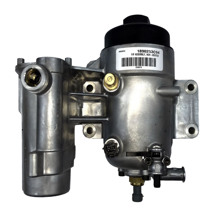 Tamerx Fuel Filter Housing for International Navistar MaxxForce 11, 13, OEM 3007451C91, designed for 2011-2015 models.