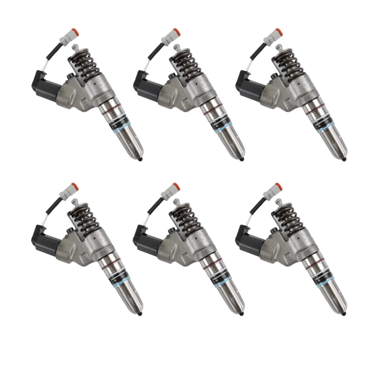 TamerX Fuel Injector for Cummins M11 engines, OEM 3411756RX (Set of 6), high-quality performance.