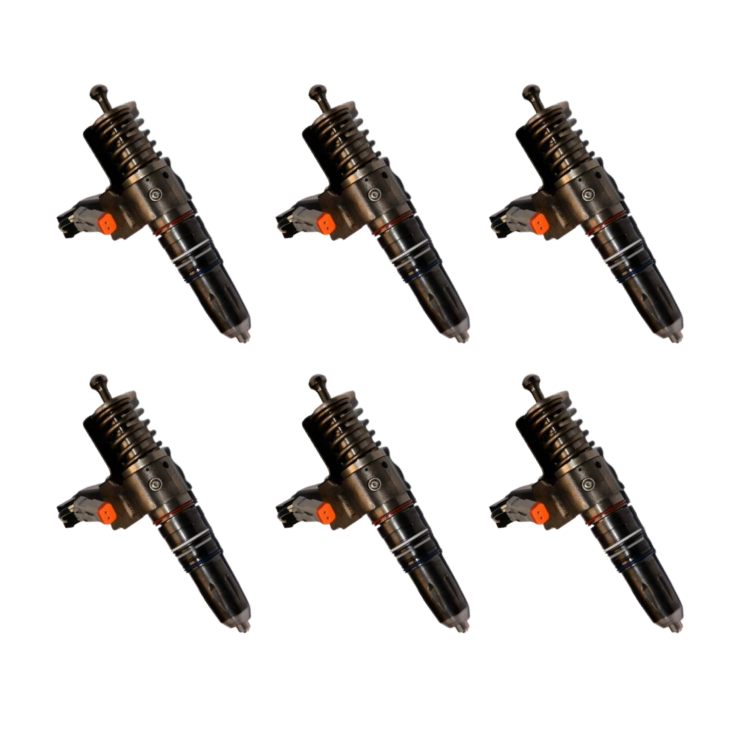 Tamerx Fuel Injector for Cummins N14 engines, OEM 3411761RX ( Set of 6 ), high-quality performance.