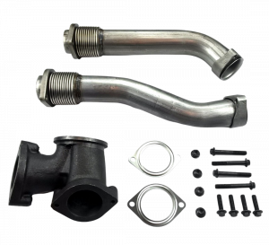 TamerX Exhaust Y-pipe & Bellowed Up-Pipes Ford 7.3L Powerstroke 1999.5-2003 F81Z6K854EA, F81Z6K854FA, F8TZ6K854AA, F81Z6N632AA