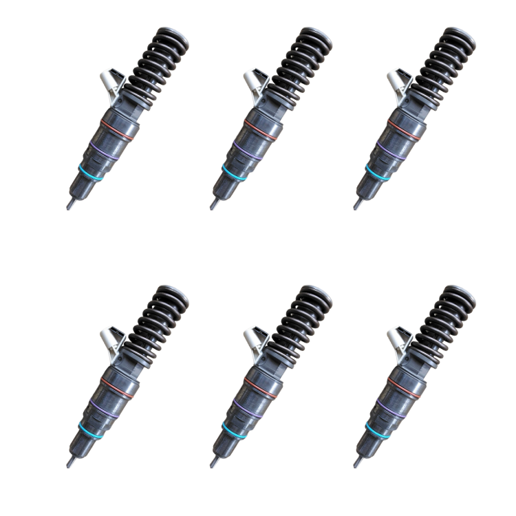 Tamerx Fuel Injector for Detroit 14.0L engines, OEM 0 414 703 005 Set of 6, for 2007-2008 models, high-quality performance.