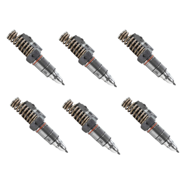 Tamerx Fuel Injector Set of 6 for Detroit 60 Series 12.7L engines, OEM 5237650, high-quality performance.