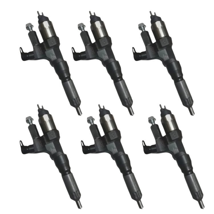 Tamerx Fuel Injector for Hino J05D engines, OEM 23670-E0270 Set of 6, designed for 2005-2007 models, high-quality performance