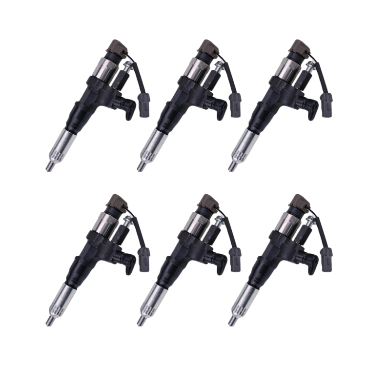 Tamerx Fuel Injector for Hino J08E 7.7L engines, OEM 23670-E0392 (Set of 6), designed for high-quality performance.