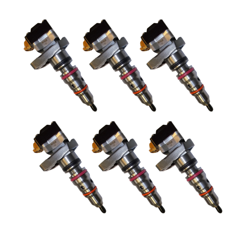 Tamerx Fuel Injector for International Navistar DT466E, DT466 engines, OEM 2593595C91 Set of 6, designed for 1999–2003 models