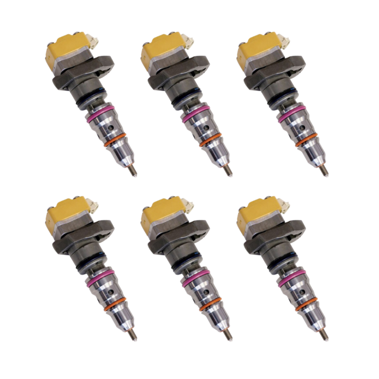 TamerX Fuel Injector for International Navistar I530E engines, OEM 1824741C2 (Set of 6), designed for 1995-1997 models