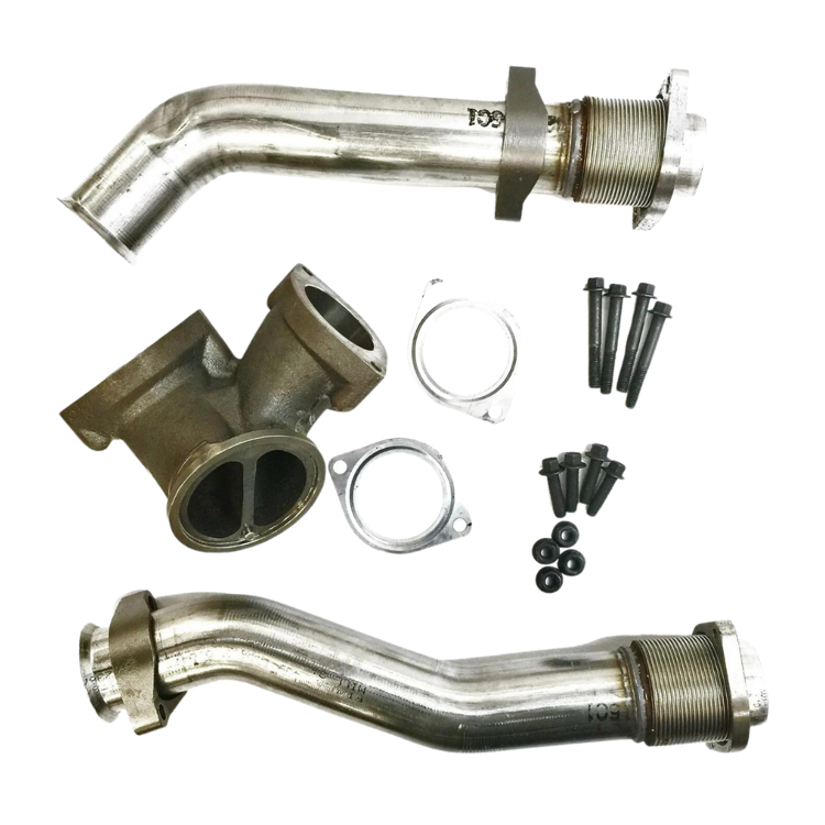 Tamerx Crossover Pipe for International Navistar T444E engines, OEM 1837872C93, high-quality performance.