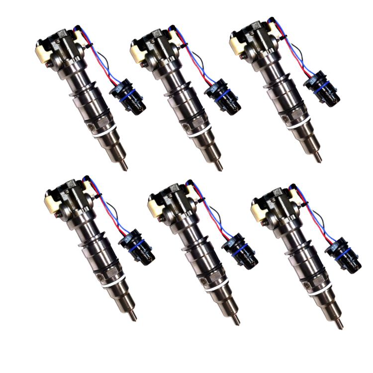 Tamerx Fuel Injector Set for International Navistar VT365 engines, OEM CN5020RM (Set of 6), designed for 2003–2004 models.